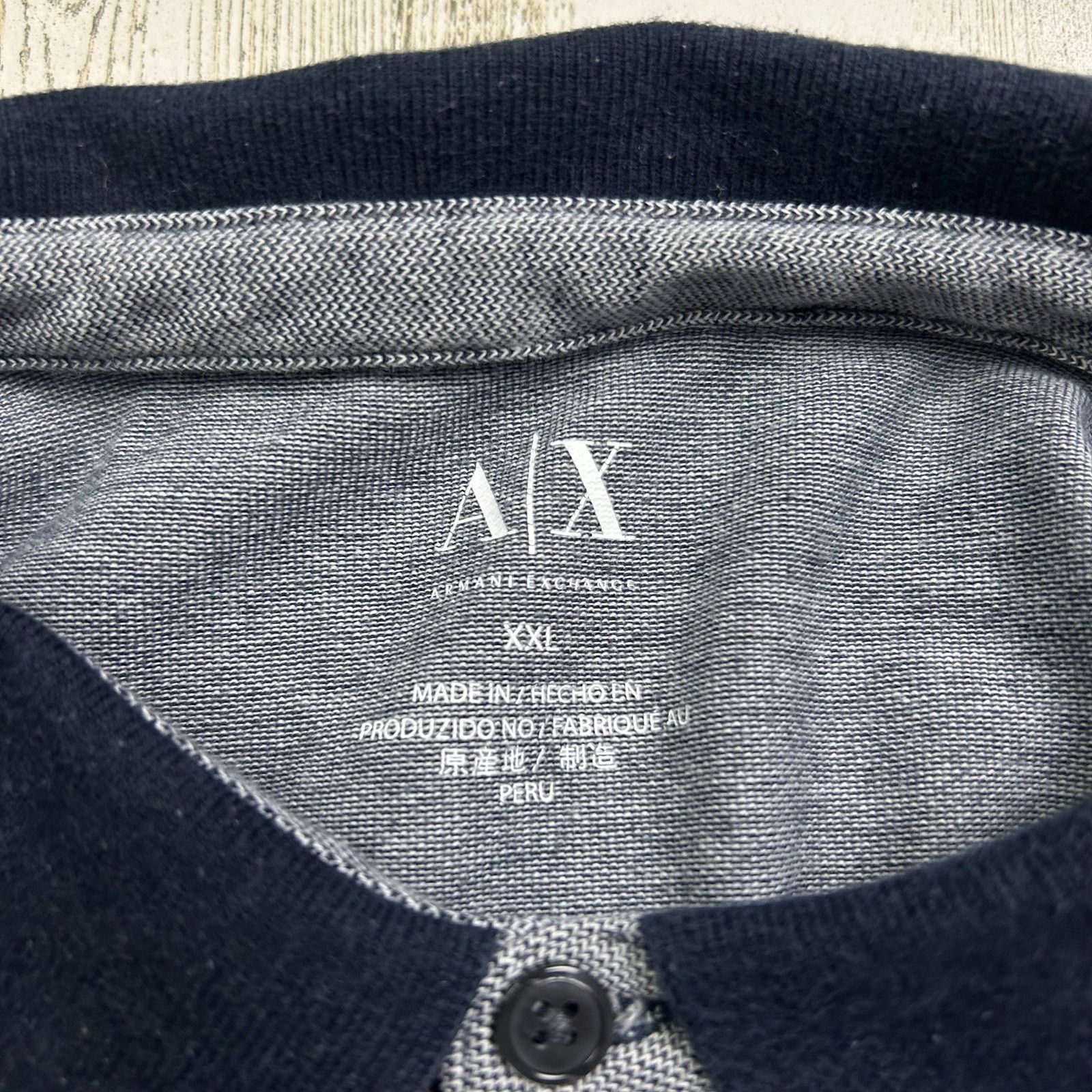 Armani Exchange Armani Exchange Regular Fit Polo Size US XXL / EU 58 / 5 - 3 Thumbnail