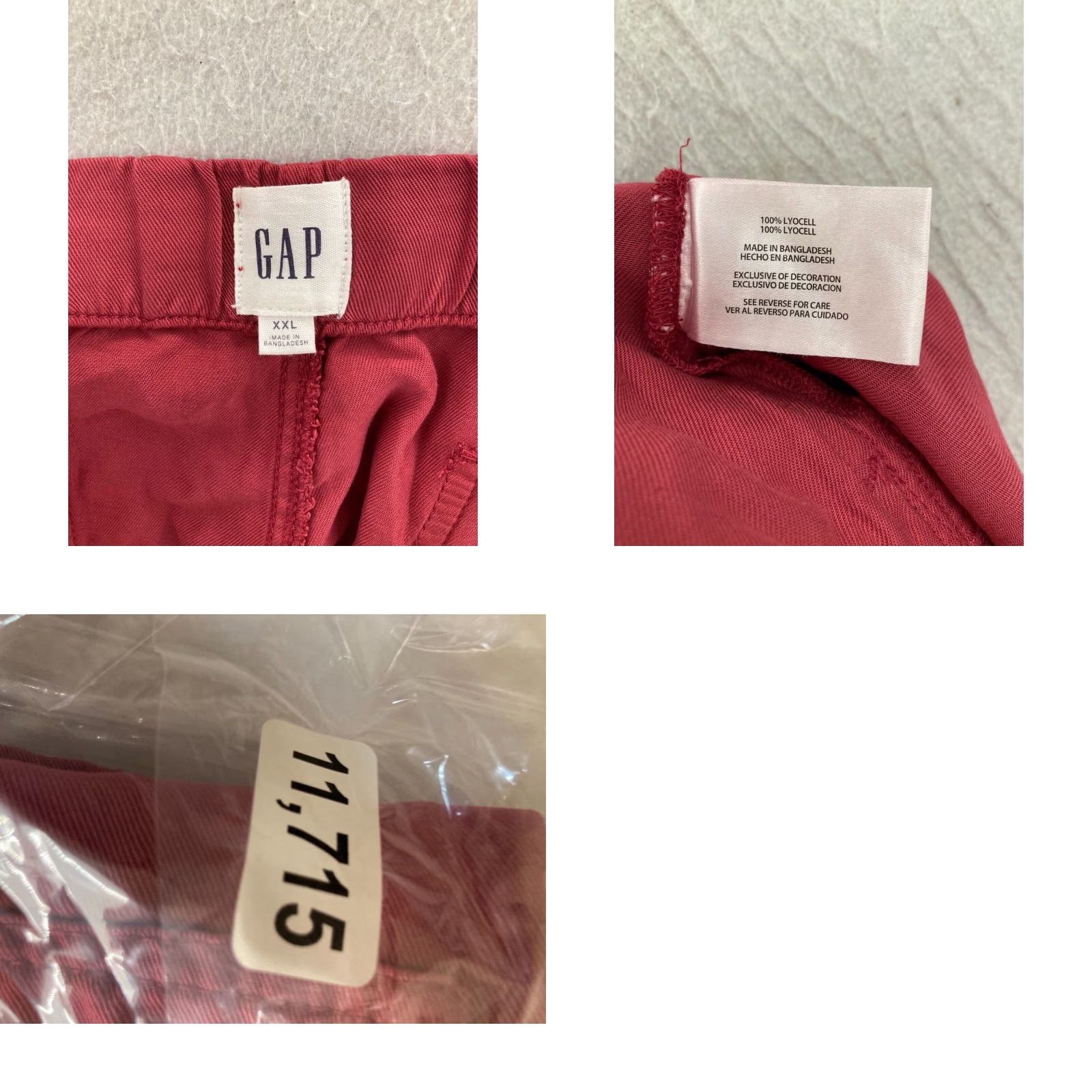 Gap Gap Women's Shorts 2XL Lyocell Pull-On Casual Activewear Summer Red Size 40" / US 18 - 8 Thumbnail