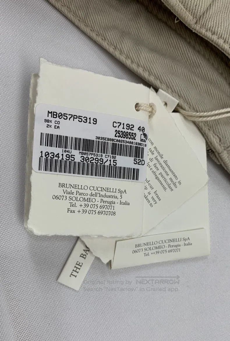 Brunello Cucinelli Brunello Cucinelli Solid Color Five Pocket Button Closure Size 26" / US 2 / IT 38 - 5 Thumbnail