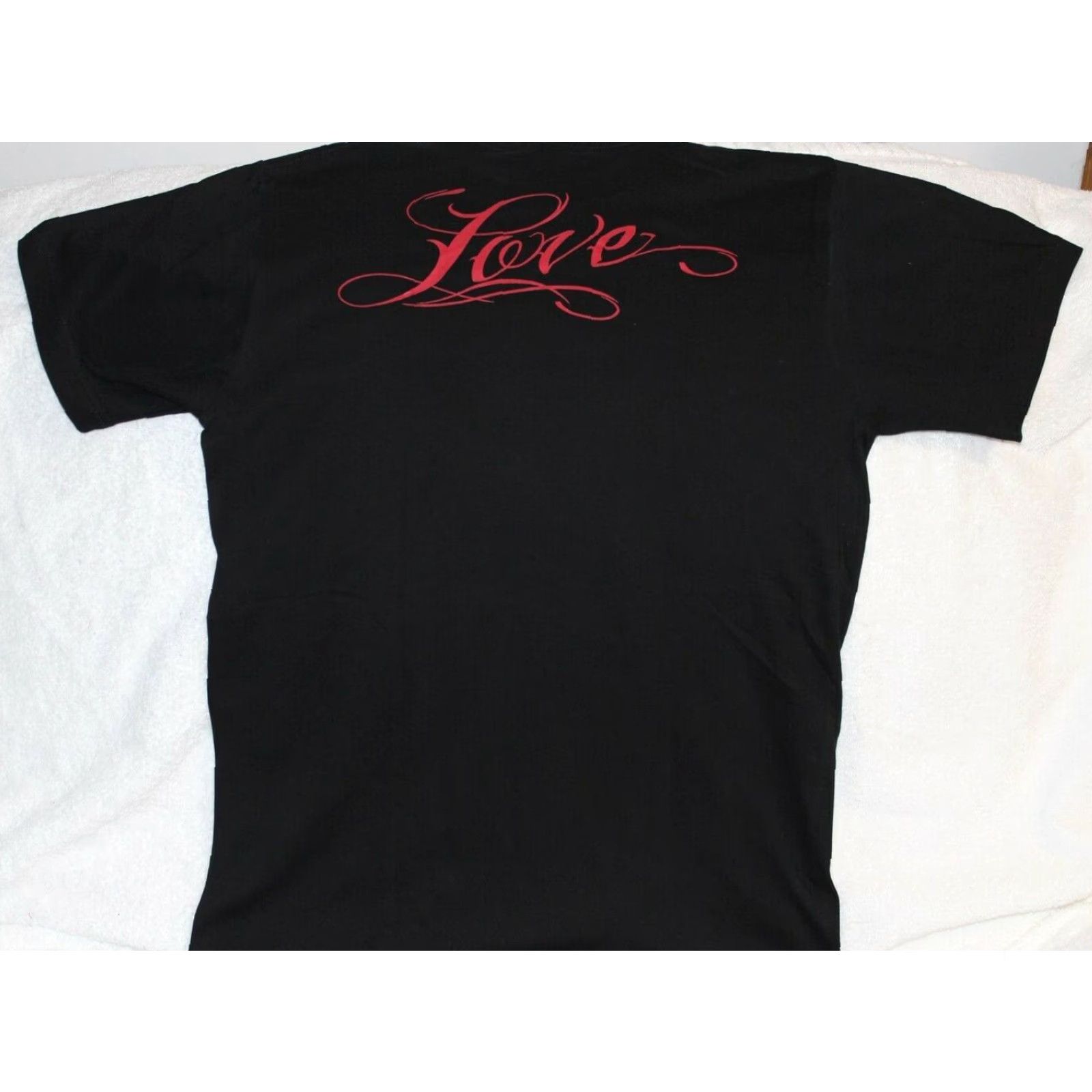Vintage SKELETON DAY OF THE DEAD AMOR ETERNO LOVE GRAPHIC T-SHIRT Unisex Adult M Black Size US M / EU 48-50 / 2 - 3 Thumbnail