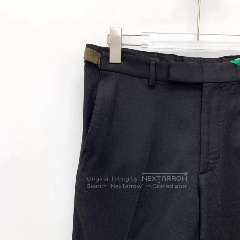 Dior Dior Black side webbing wool casual trousers Size US 30 / EU 46 - 3 Thumbnail