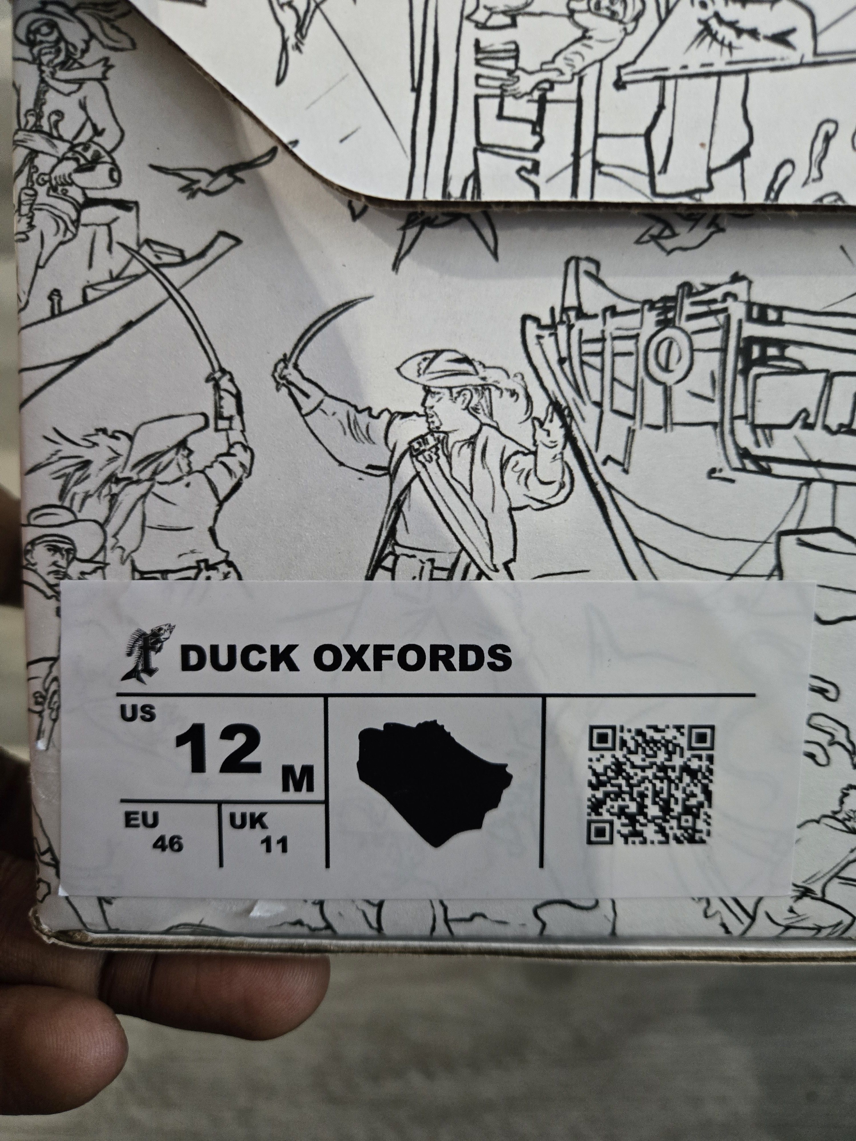 Other Fishing for Scale Duck Oxfords Size US 12 / EU 45 - 5 Thumbnail