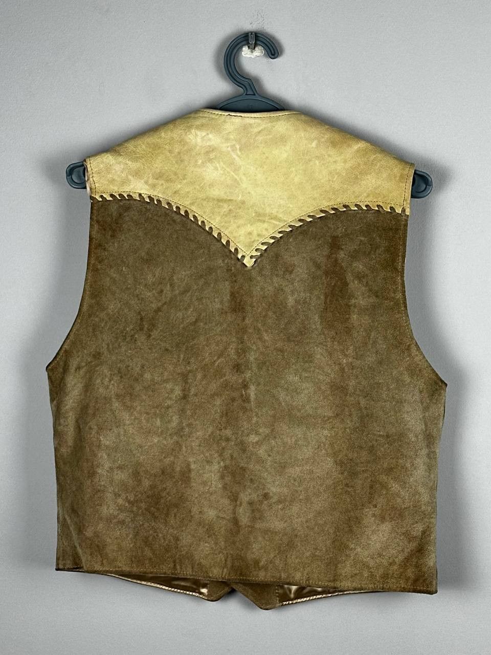 Vintage Vintage Redskins USA Western Cowboy Leather Vest Size US L / EU 52-54 / 3 - 8 Thumbnail