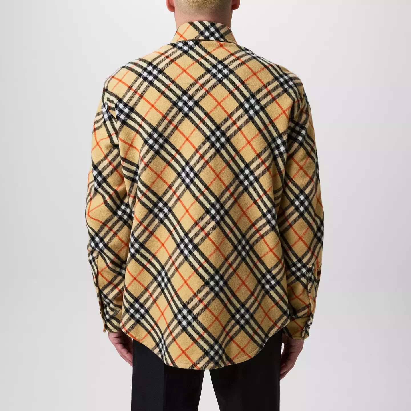 Burberry o1g2r1mq0426 Check Wool Long Sleeve Overshirt in Multicolor Size US L / EU 52-54 / 3 - 4 Thumbnail