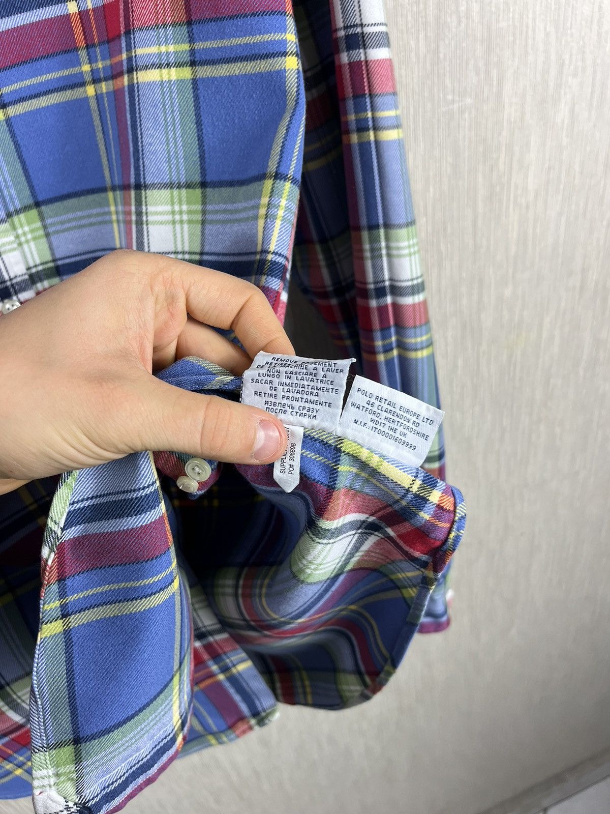 Flannel × Polo Ralph Lauren × Vintage Vintage Polo Ralph Lauren 90s flannel plaid checked shirt Size US L / EU 52-54 / 3 - 19 Thumbnail