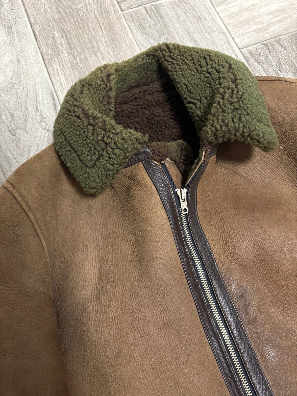 Leather Vintage Sheepskin Coat Shearling Leather Jacket B3 Size US M / EU 48-50 / 2 - 5 Thumbnail
