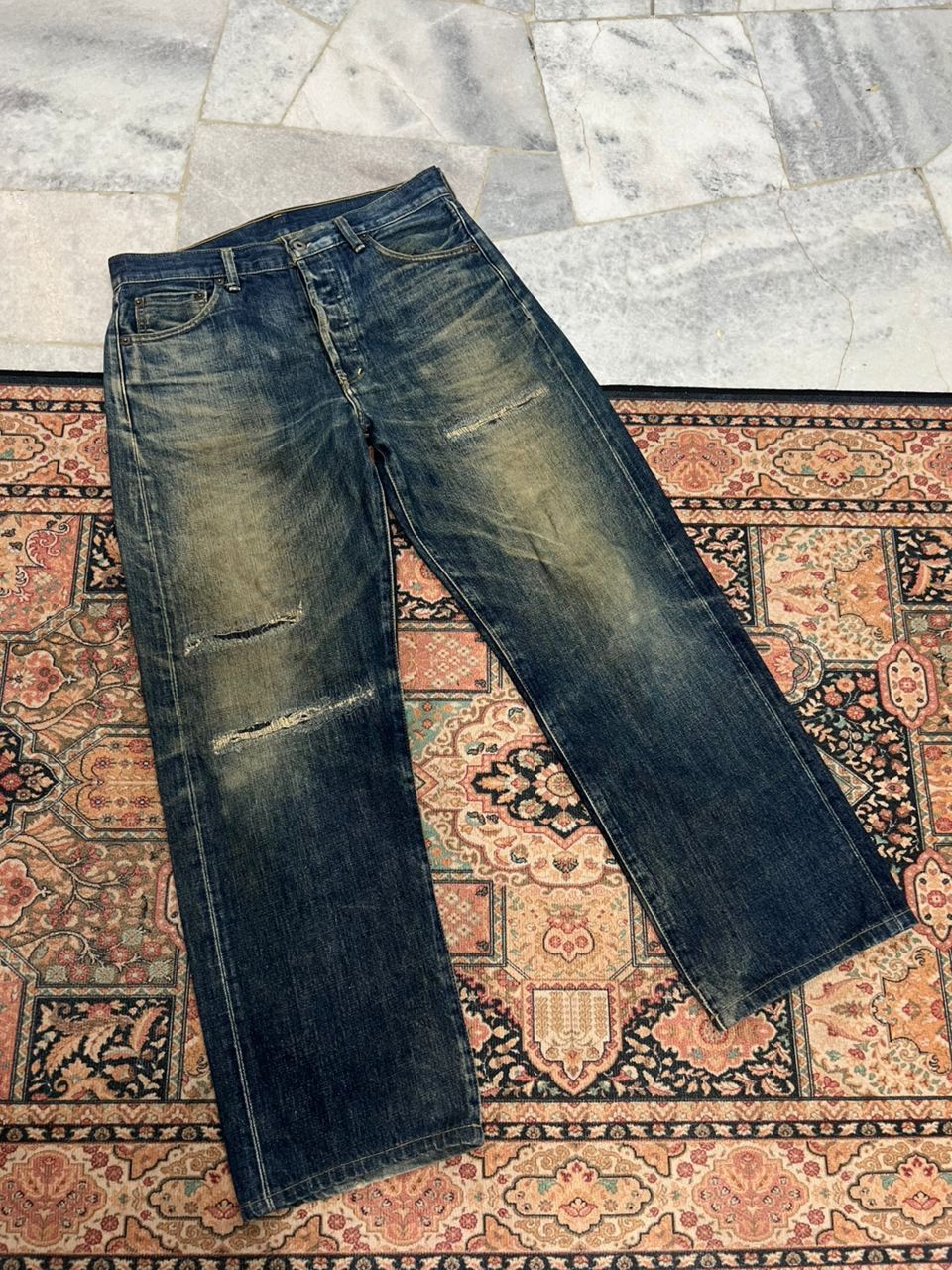 Levi's Vintage Levis 1944 Leather Patch Single Sided Size US 32 / EU 48 - 1 Thumbnail