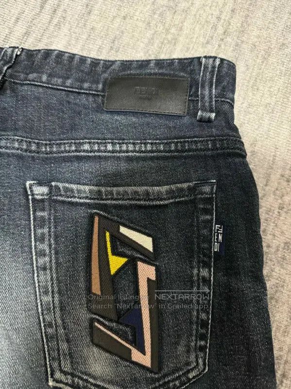 Fendi Fendi Colorful Logo Embroidered Casual Pants . Size US 26 / EU 42 - 3 Thumbnail