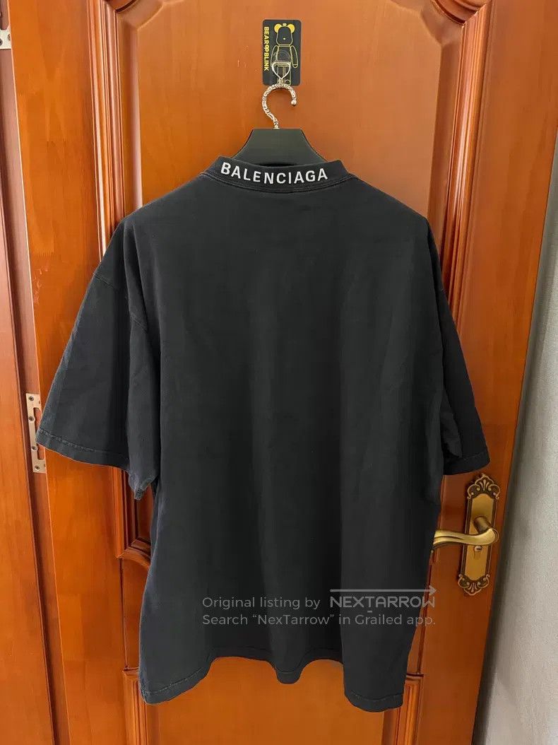 Balenciaga Balenciaga Black Heart Print Short Sleeve Size US M / EU 48-50 / 2 - 2 Thumbnail