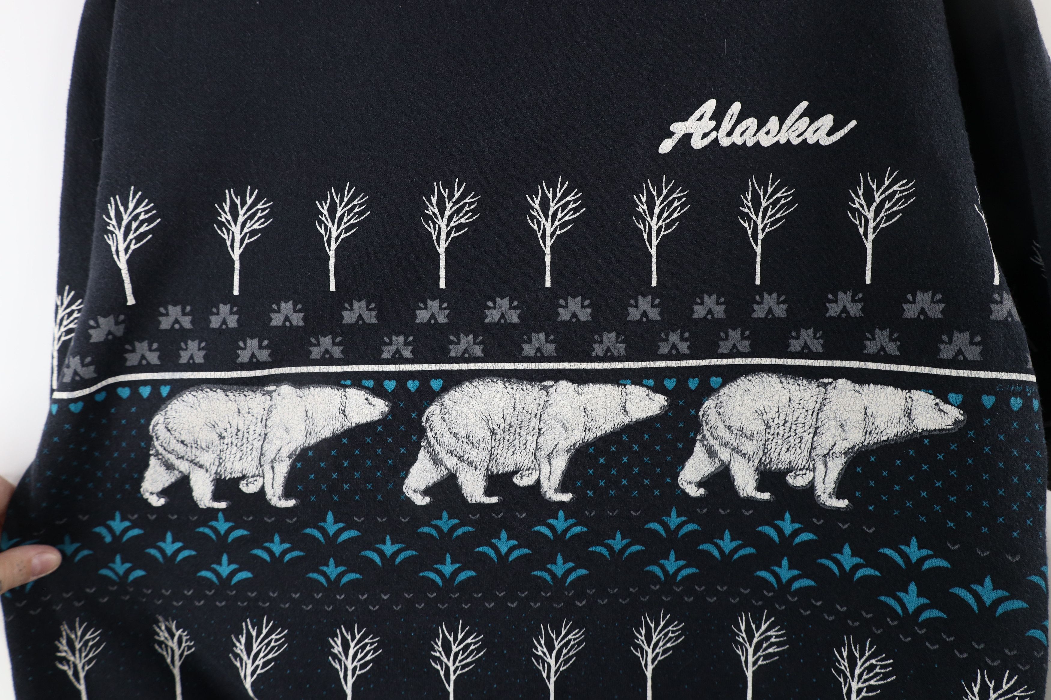 Vintage Vintage 90s Streetwear Bear All Over Print Sweatshirt USA Size XL / US 12-14 / IT 48-50 - 5 Thumbnail
