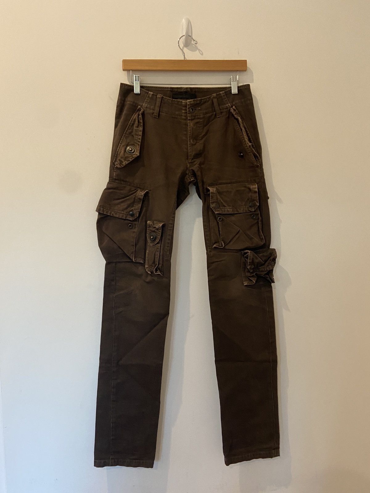 image of Julius Ss08 Gas Mask Pants in Brown, Men's (Size 30)