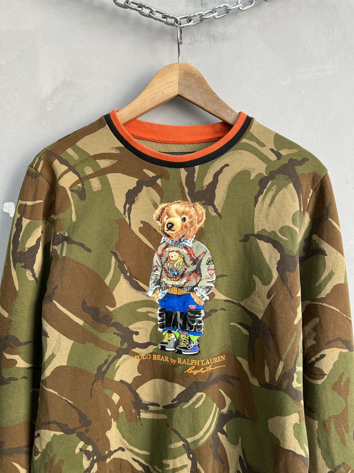 Polo Ralph Lauren Ralph Lauren Polo Bear camo y2k sweatshirt Size US S / EU 44-46 / 1 - 2 Thumbnail