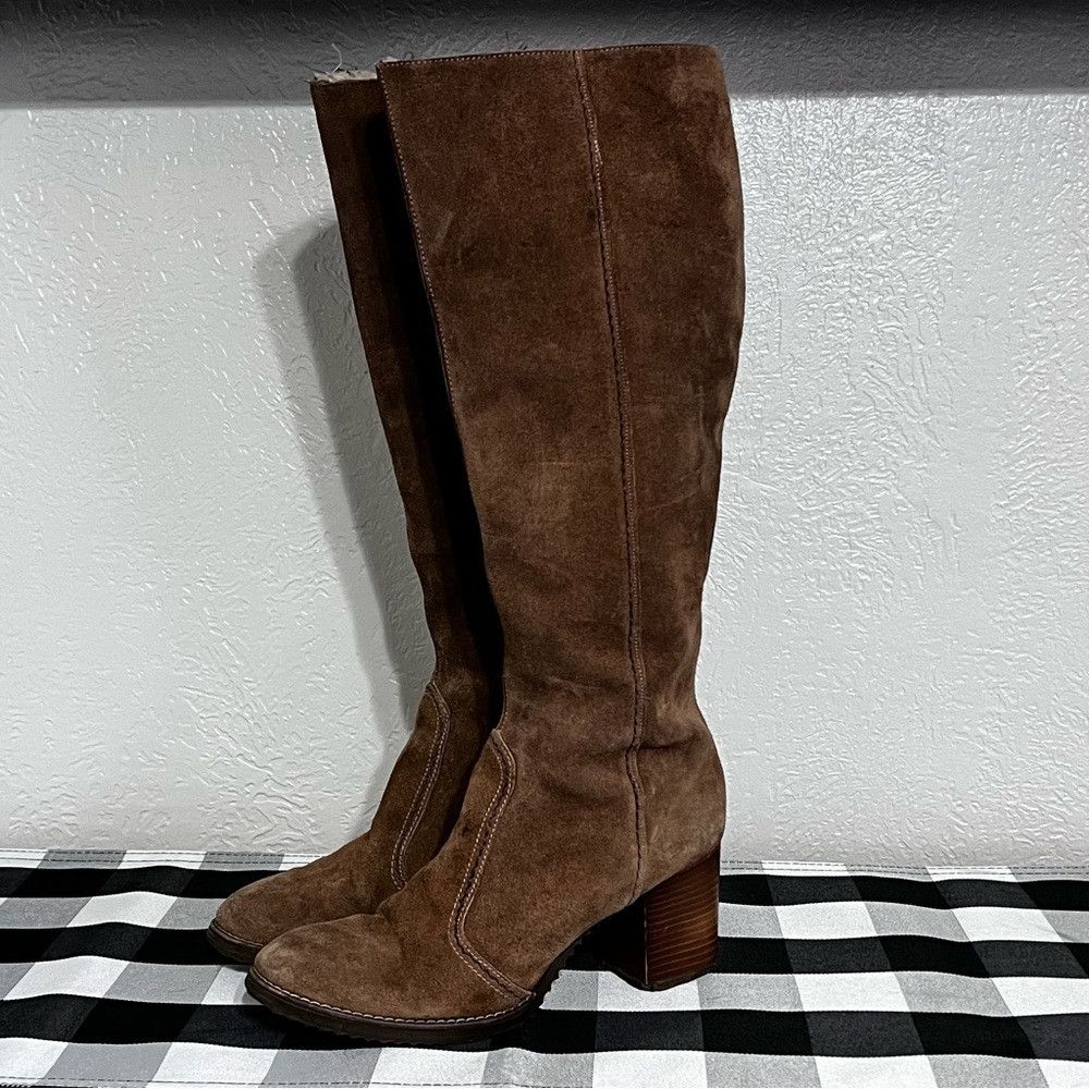 Other Stead & Simpson Tall Suede Leather Riding Boots Women’s Siz Size US 7 / IT 37 - 1 Thumbnail