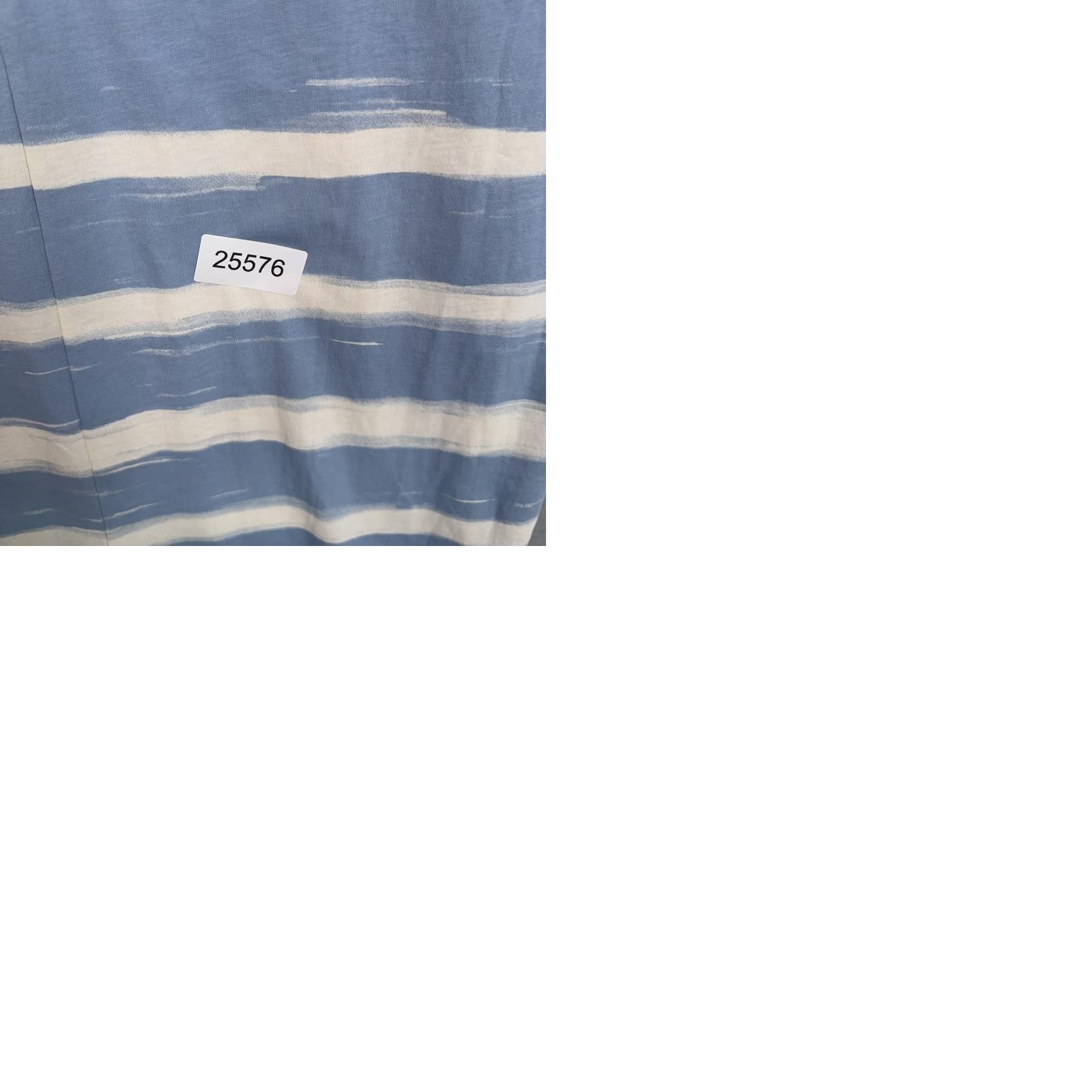 Vintage Masai Dress Womens Medium Blue White Stripe T Shirt Midi Side Slit Jersey Cotton Size M / US 6-8 / IT 42-44 - 9 Thumbnail