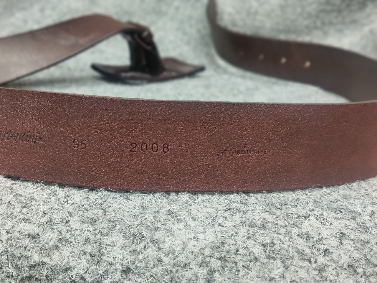 Japanese Brand Fabrizio Mancini leather Itali Classic Brown Vintage Belt Size ONE SIZE - 12 Thumbnail