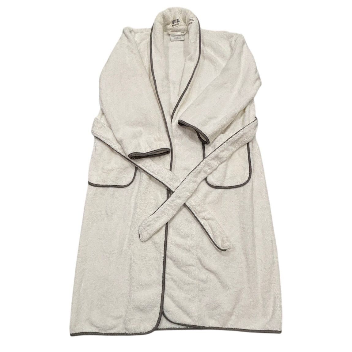 Other *R35 BOLL & BRANCH Men's Bath Robe 100% Cotton White Medium Size US 32 / EU 48 - 1 Thumbnail