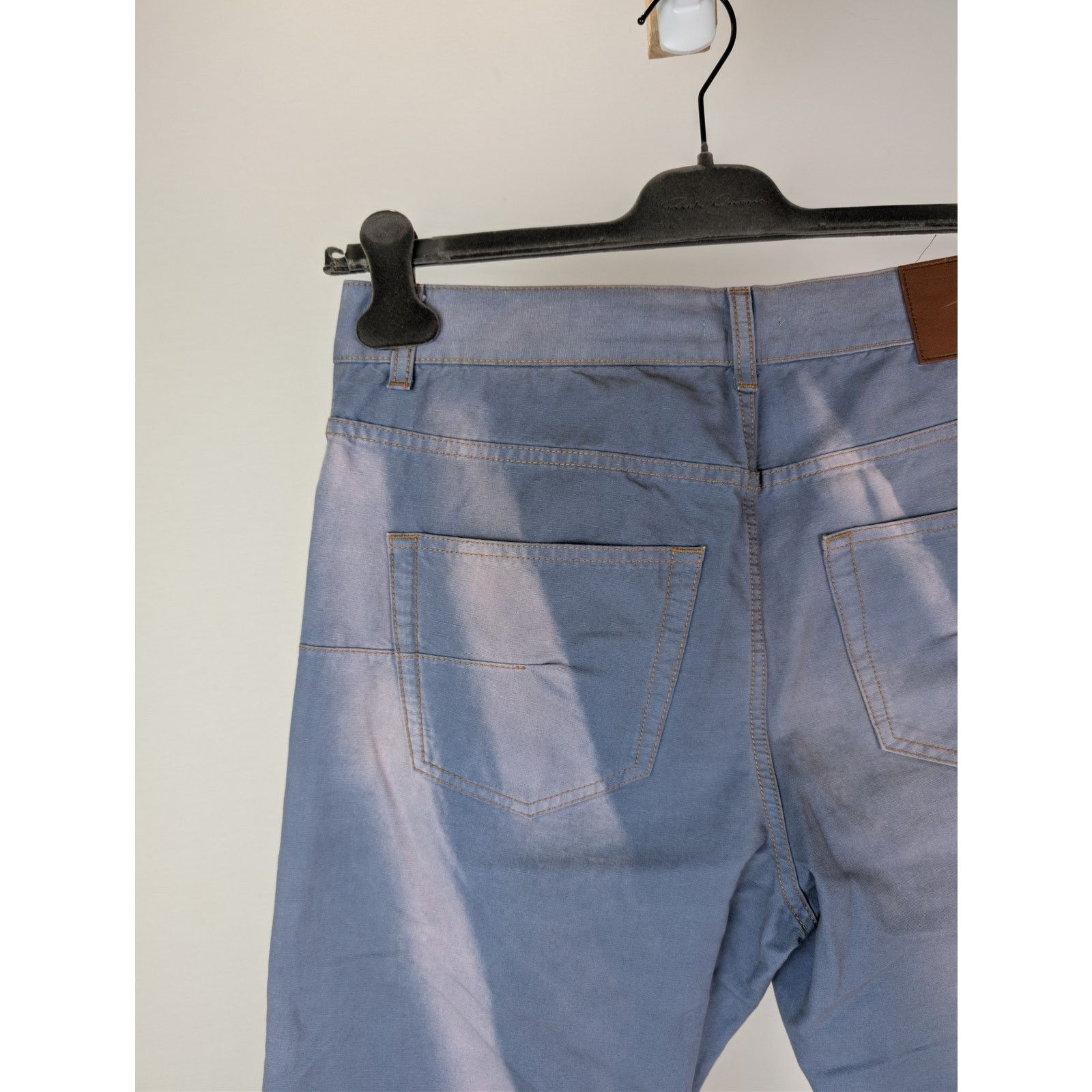 Dior o1rshd1 Embroidered Logo Patch Jeans in Light Blue Size US 32 / EU 48 - 13 Thumbnail
