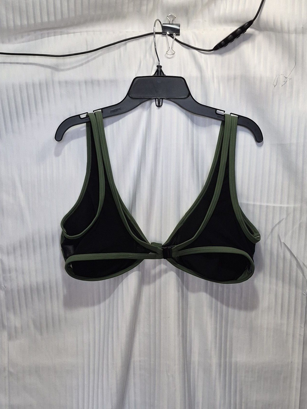 Other XL Olive Green & Black Padded Bikini Top - Unbranded Size XL / US 12-14 / IT 48-50 - 5 Thumbnail