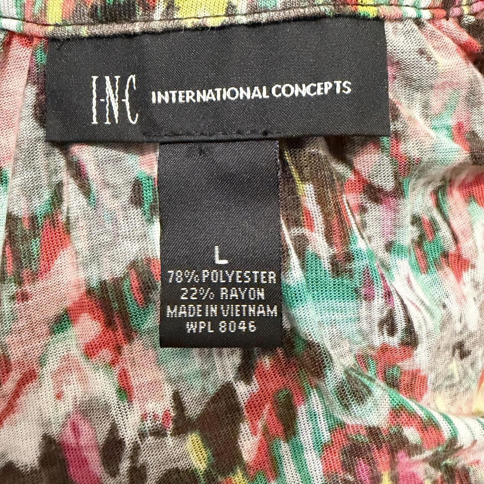 Other INC International Concepts Women's Printed Sleeveless Top, L Size L / US 10 / IT 46 - 2 Thumbnail