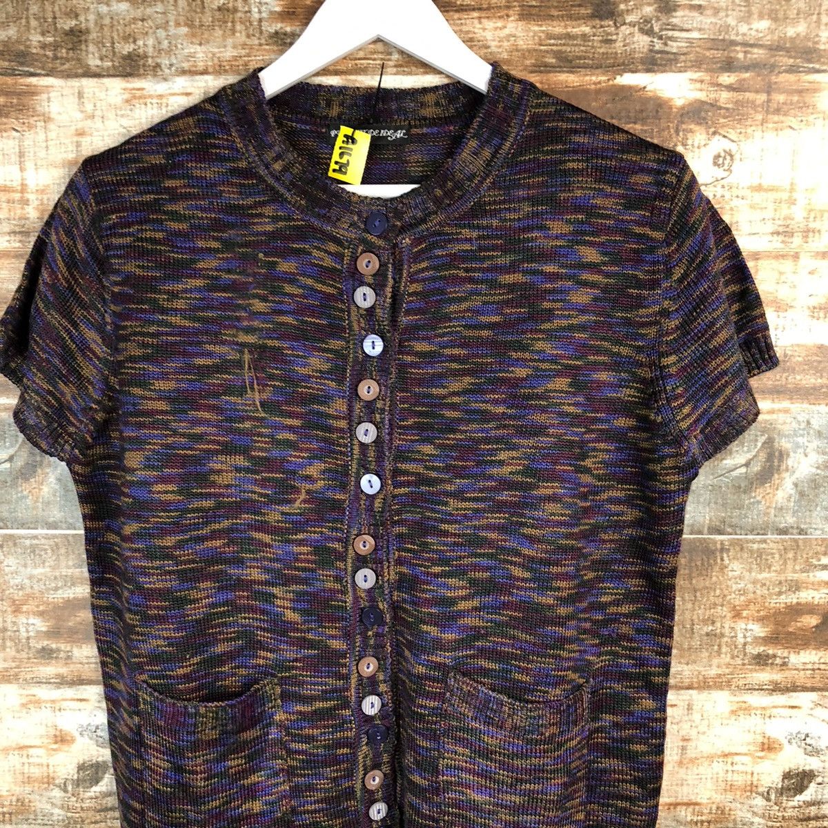 Japanese Brand Pursuft Deideal Purple Cardigan vintage Knitwear #A1679 Size M / US 6-8 / IT 42-44 - 5 Thumbnail