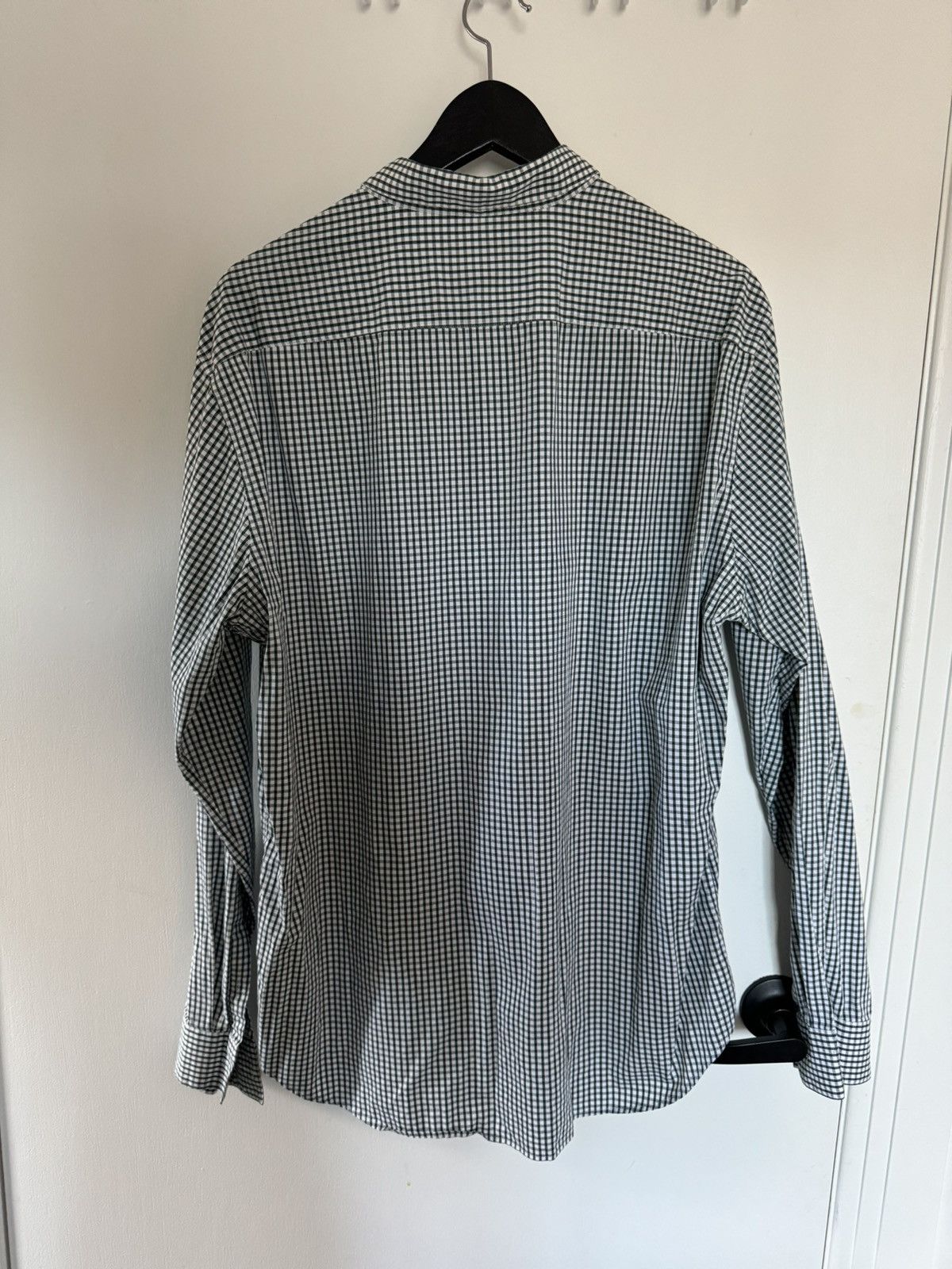 Theory Theory XL plaid black white classic long sleeve button shirt Size US XL / EU 56 / 4 - 3 Thumbnail