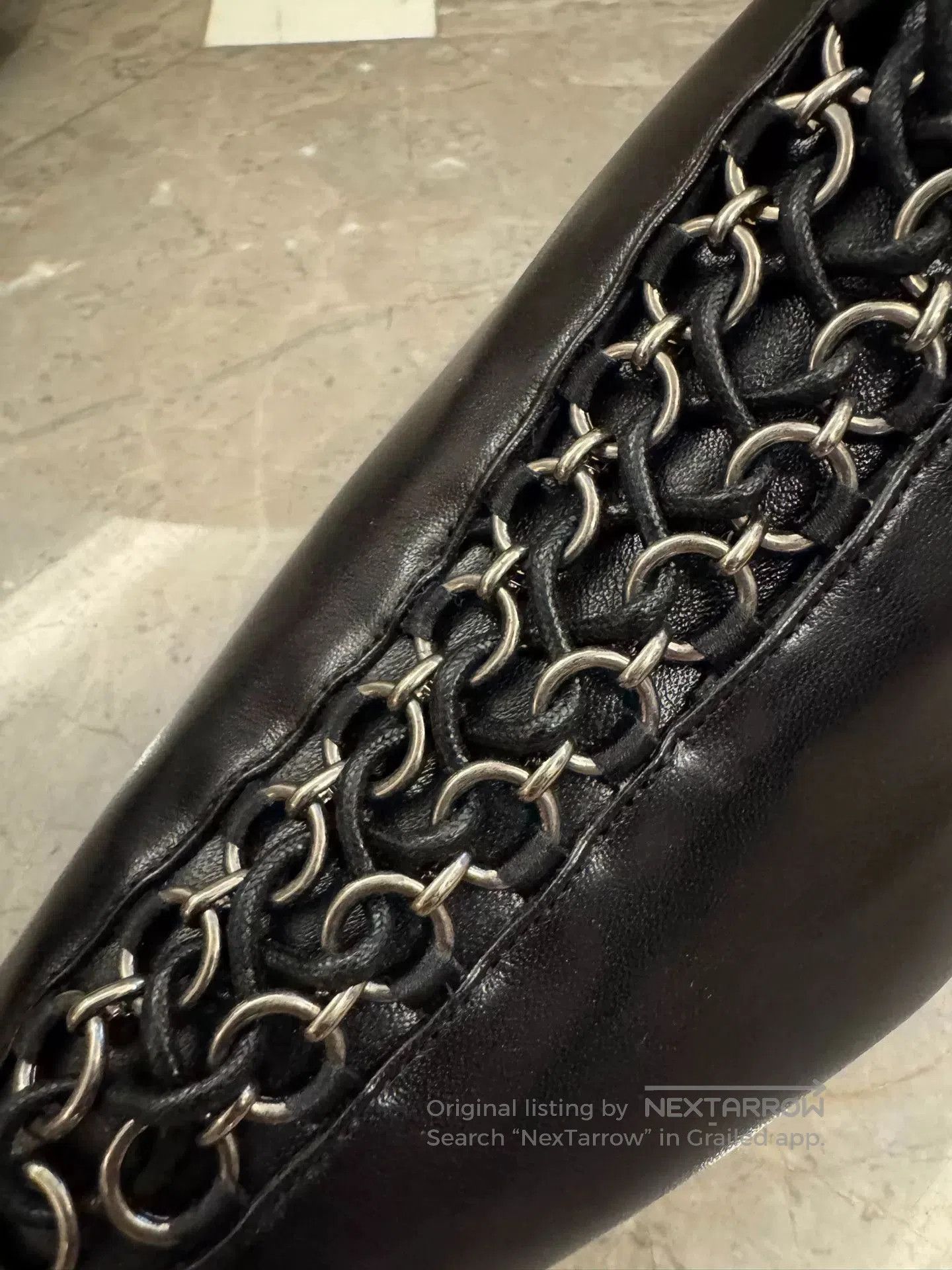 Saint Laurent Paris Saint Laurent Black Chelsea Boots with Chain Detail. Size US 10 / EU 43 - 5 Thumbnail
