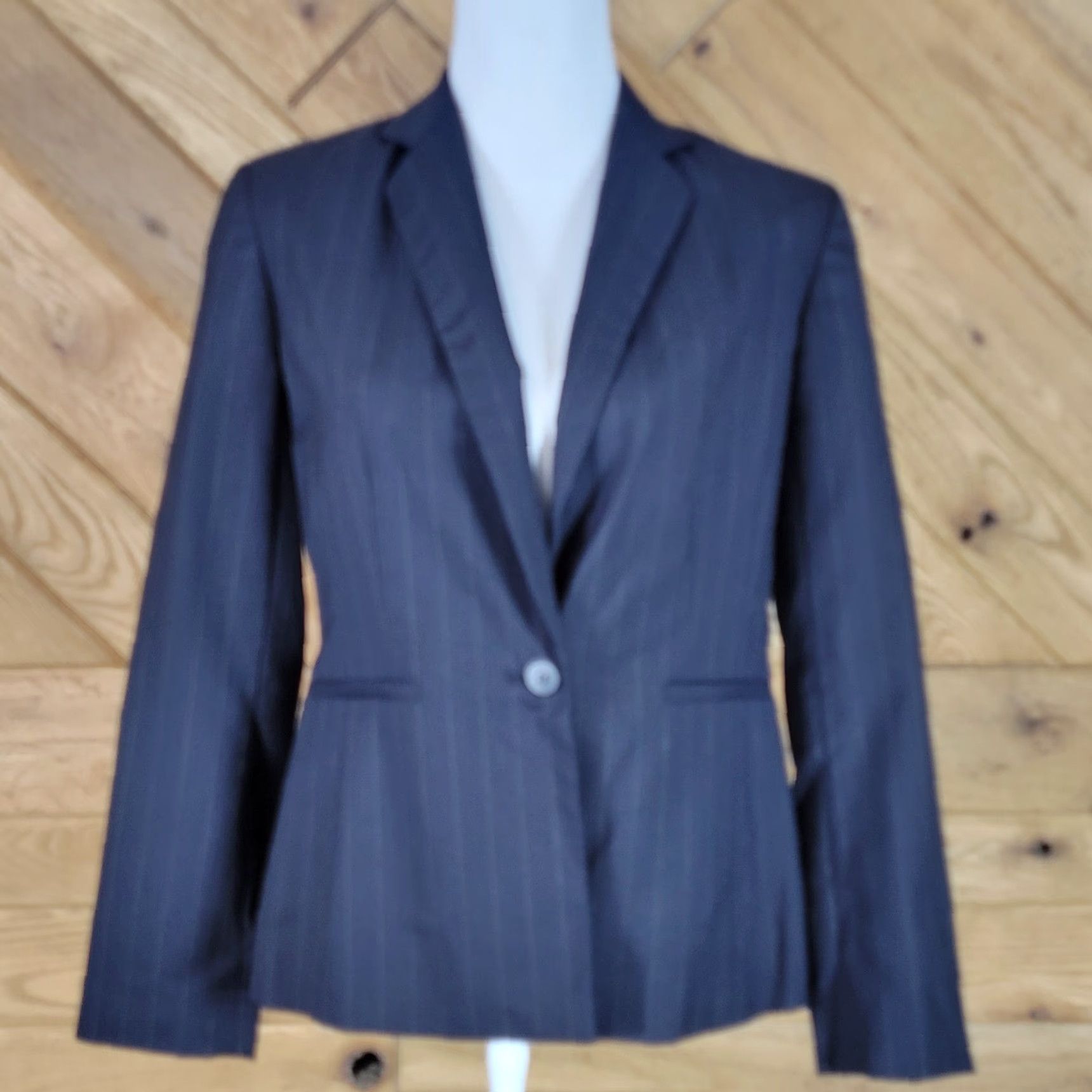 Brooks Brothers Brooks Brothers Womens Blazer Jacket One Button Striped Black Size 8 Wool Cardigan? Size M / US 6-8 / IT 42-44 - 2 Thumbnail