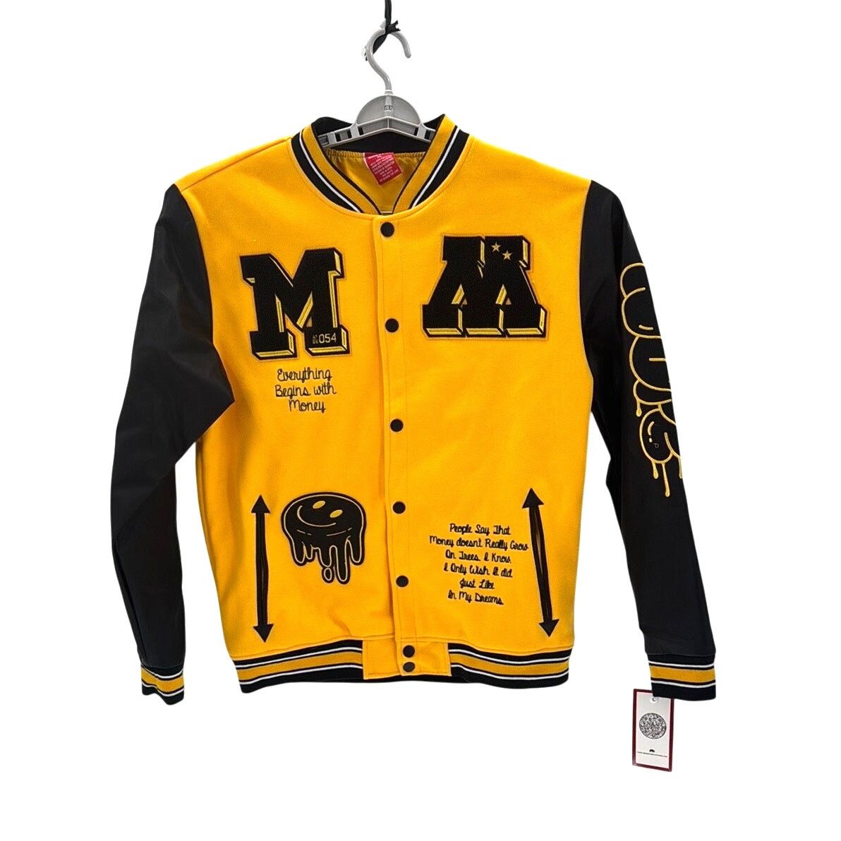 Ring Of Fire Ring of Fire Money Maker Woolen Patched Varsity Jacket Size US XL / EU 56 / 4 - 1 Thumbnail