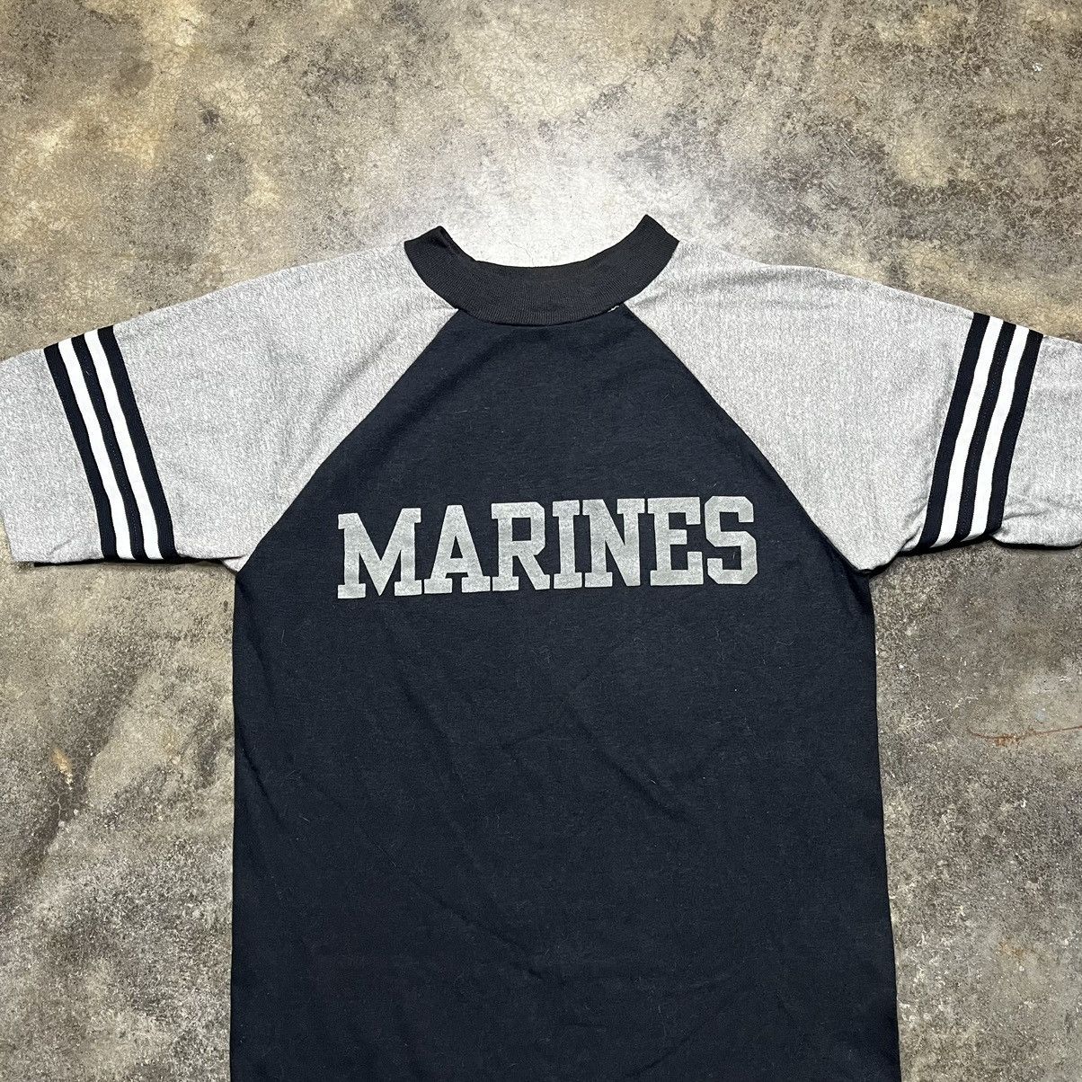 Vintage vintage 70s 80s usmc marines ringer tshirt Size US M / EU 48-50 / 2 - 3 Thumbnail