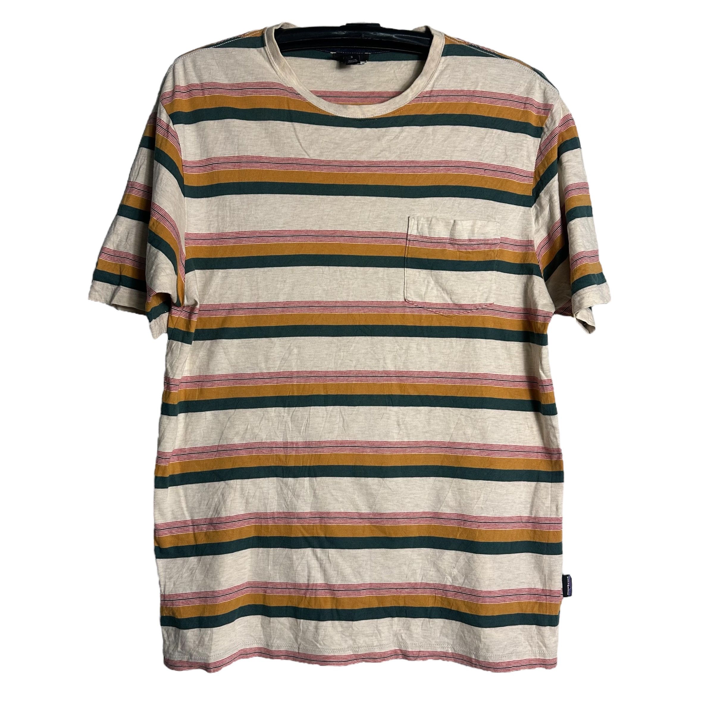 Patagonia 🔥RARE🔥Vintage Patagonia Striped Single Pocket T-shirt Size US S / EU 44-46 / 1 - 1 Thumbnail