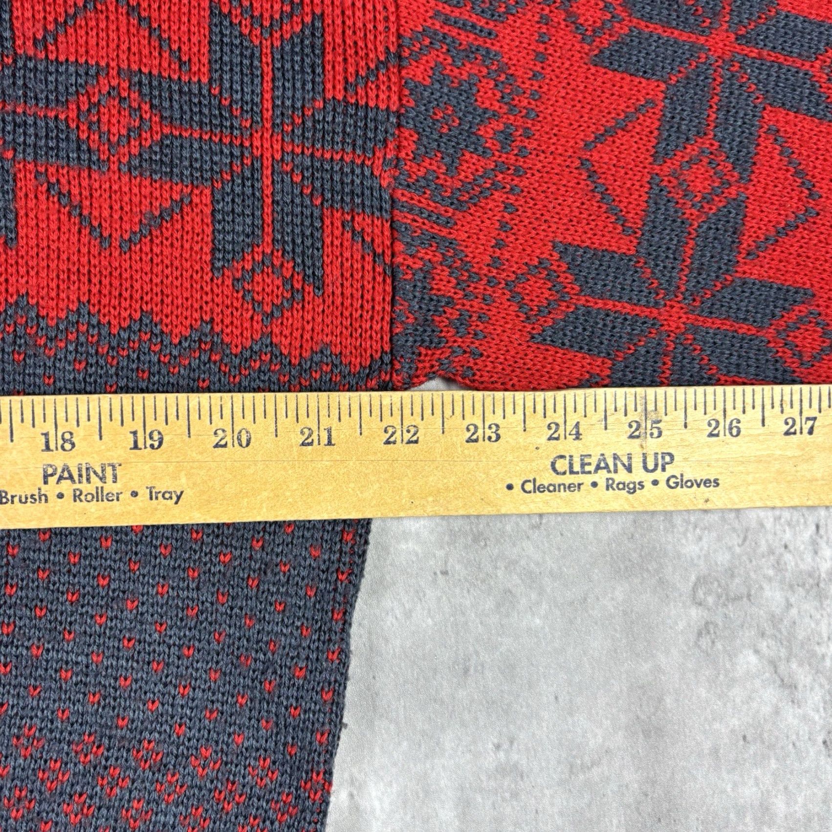 Vintage VINTAGE Snowflake Abstract Knit Sweater Red Wool Acrylic Adult Small 90s Geometric Knit Pattern Crew Neck Pullover Men Mens Size US S / EU 44-46 / 1 - 4 Thumbnail