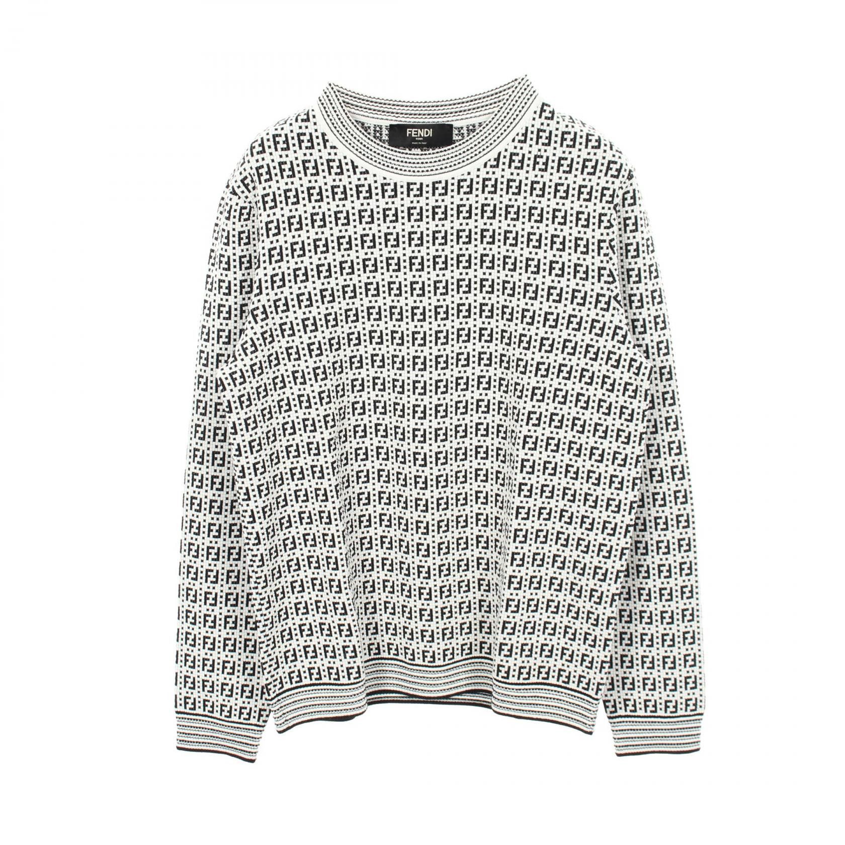 Fendi Fendi Fendi FF Pattern Rayon Knit Top Textile Tops DUTY FREE for USA Size ONE SIZE - 1 Thumbnail