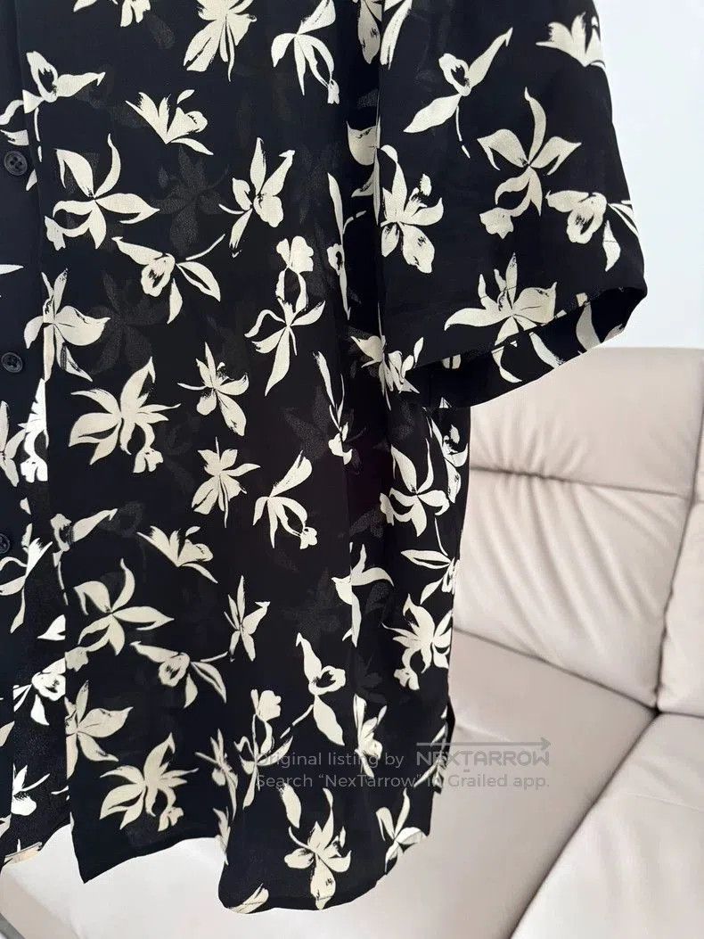 Saint Laurent Paris Saint Laurent Silk Floral Short Sleeve Shirt Size US XL / EU 56 / 4 - 3 Thumbnail