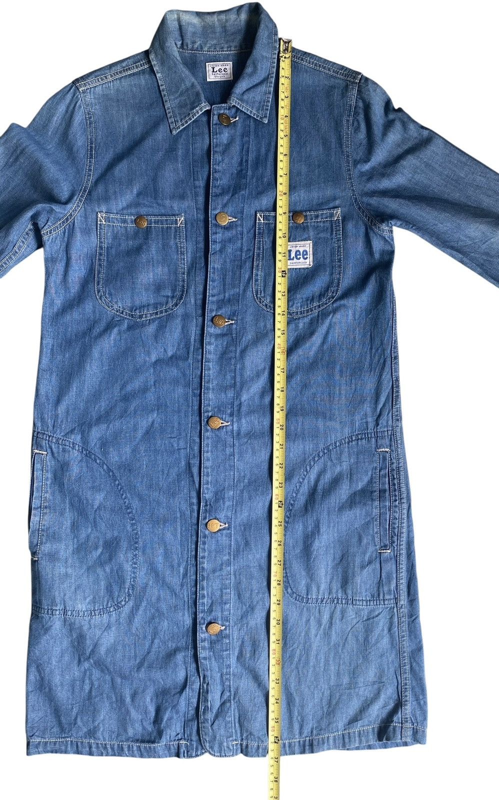 Lee LEE Union Made Sanforized Button denim Maxi Dress Size L / US 10 / IT 46 - 11 Thumbnail