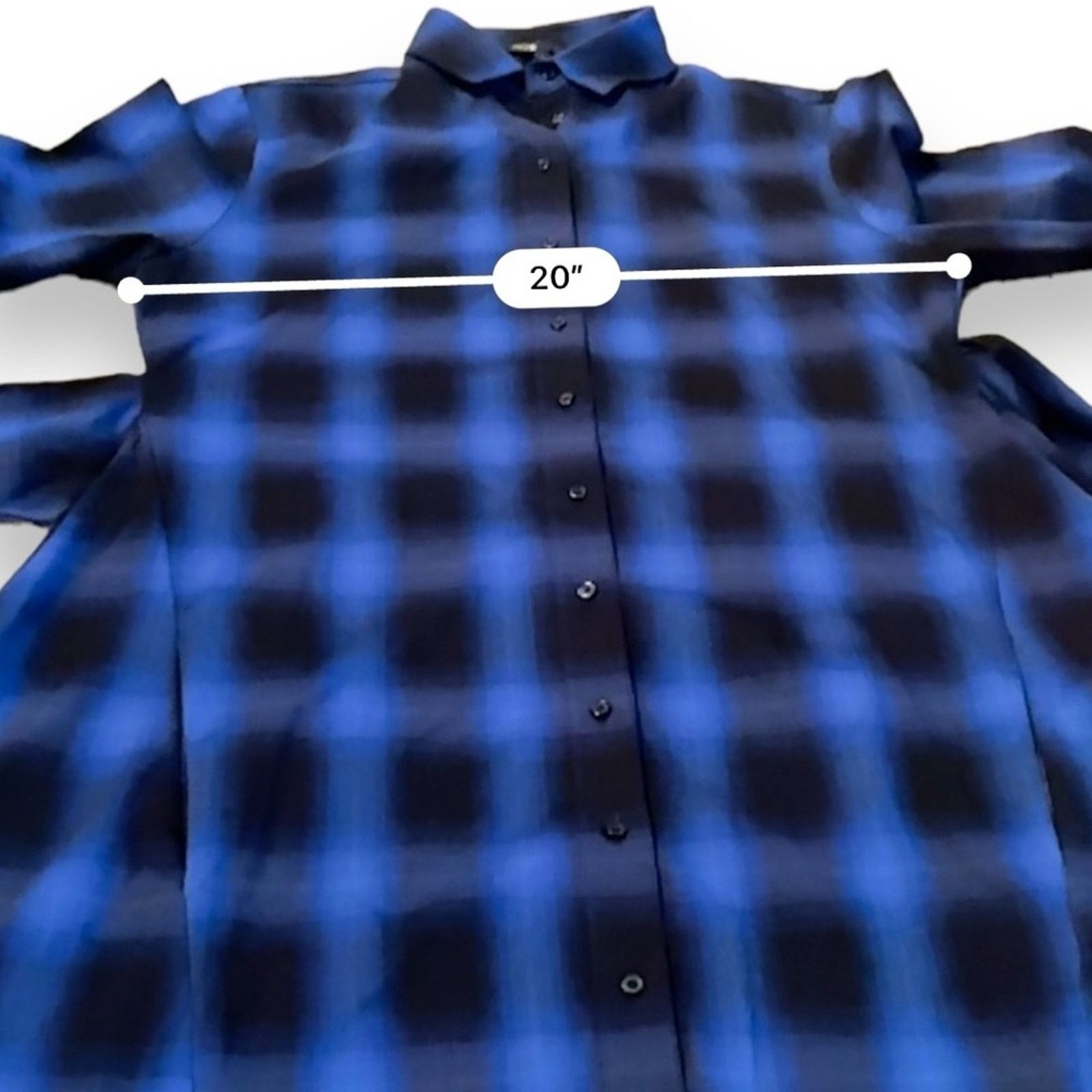 Maje Maje Rulyl Blue & Black Plaid Checkered Tie Front Dress Size L / US 10 / IT 46 - 8 Thumbnail