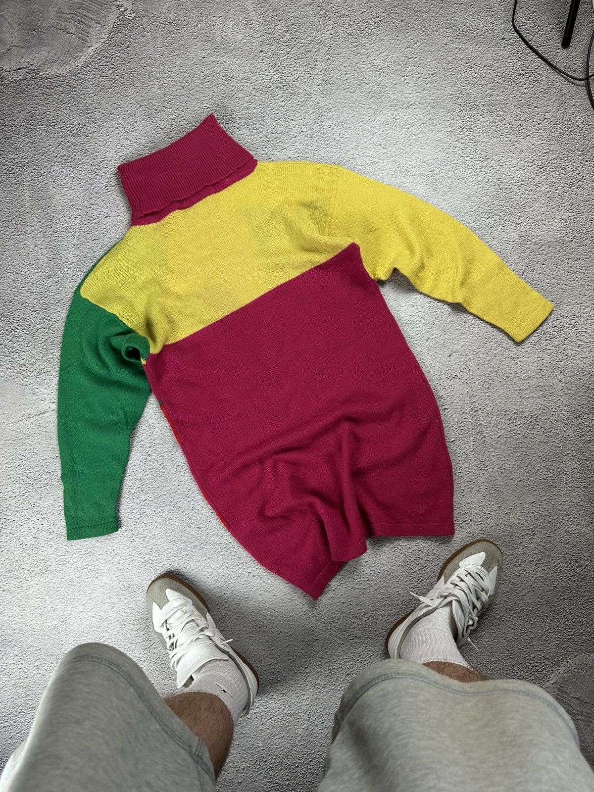 Hysteric Glamour Graph Line 80s Bold Graphic Knit Sweater Tunic Art Colorful Size M / US 6-8 / IT 42-44 - 2 Thumbnail