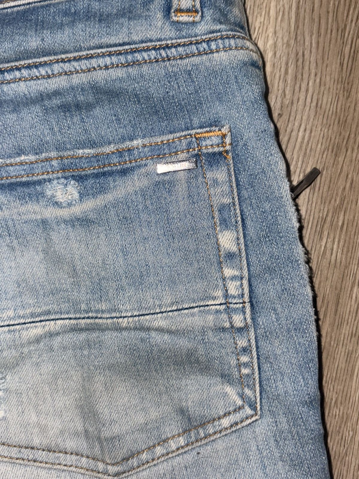 Amiri Amiri Clay Indigo Plaid MX2 Jeans Size US 31 - 6 Thumbnail