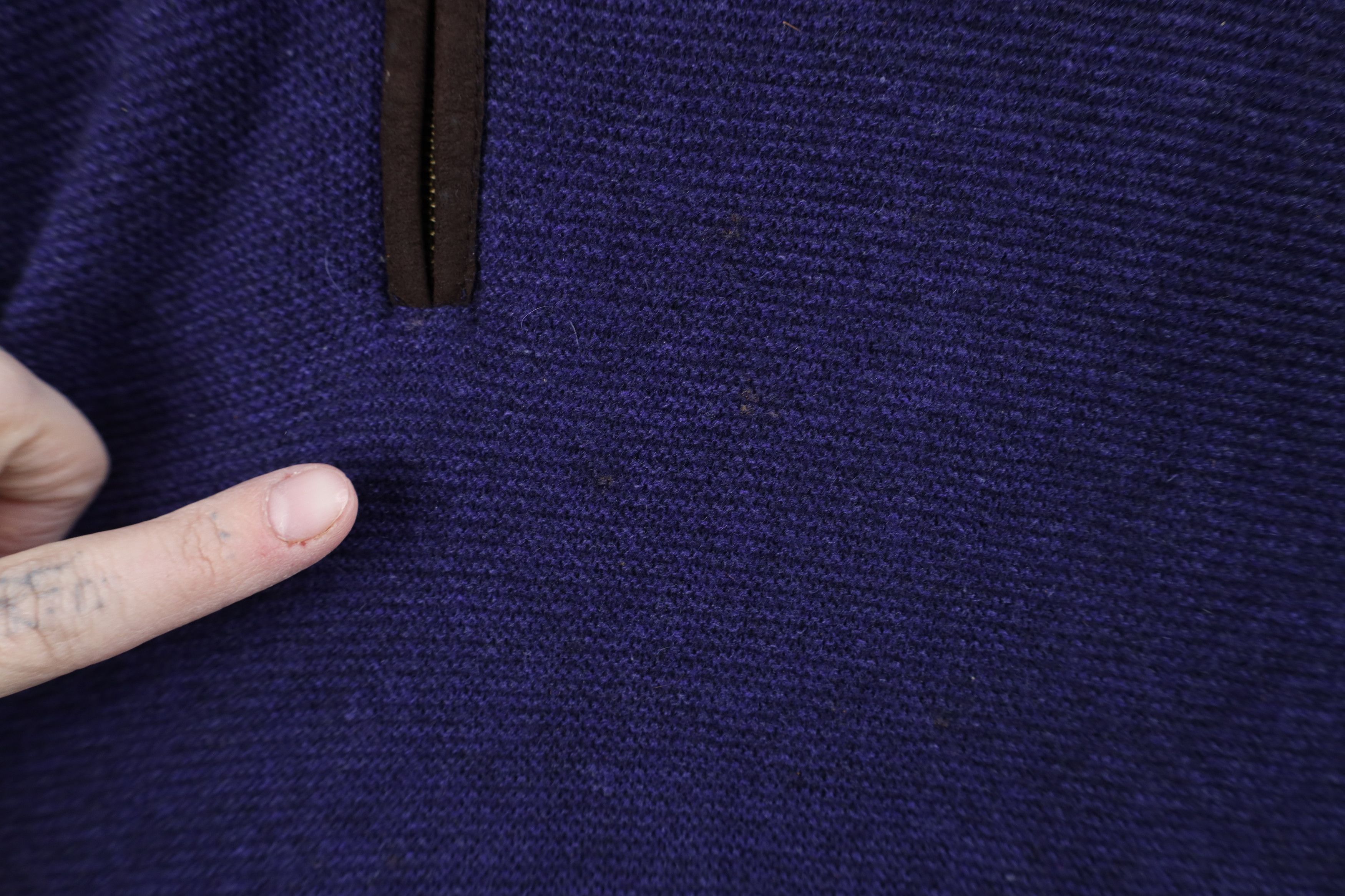 Vintage Vintage Streetwear Cashmere Knit Half Zip Sweater Purple Size US XL / EU 56 / 4 - 5 Thumbnail