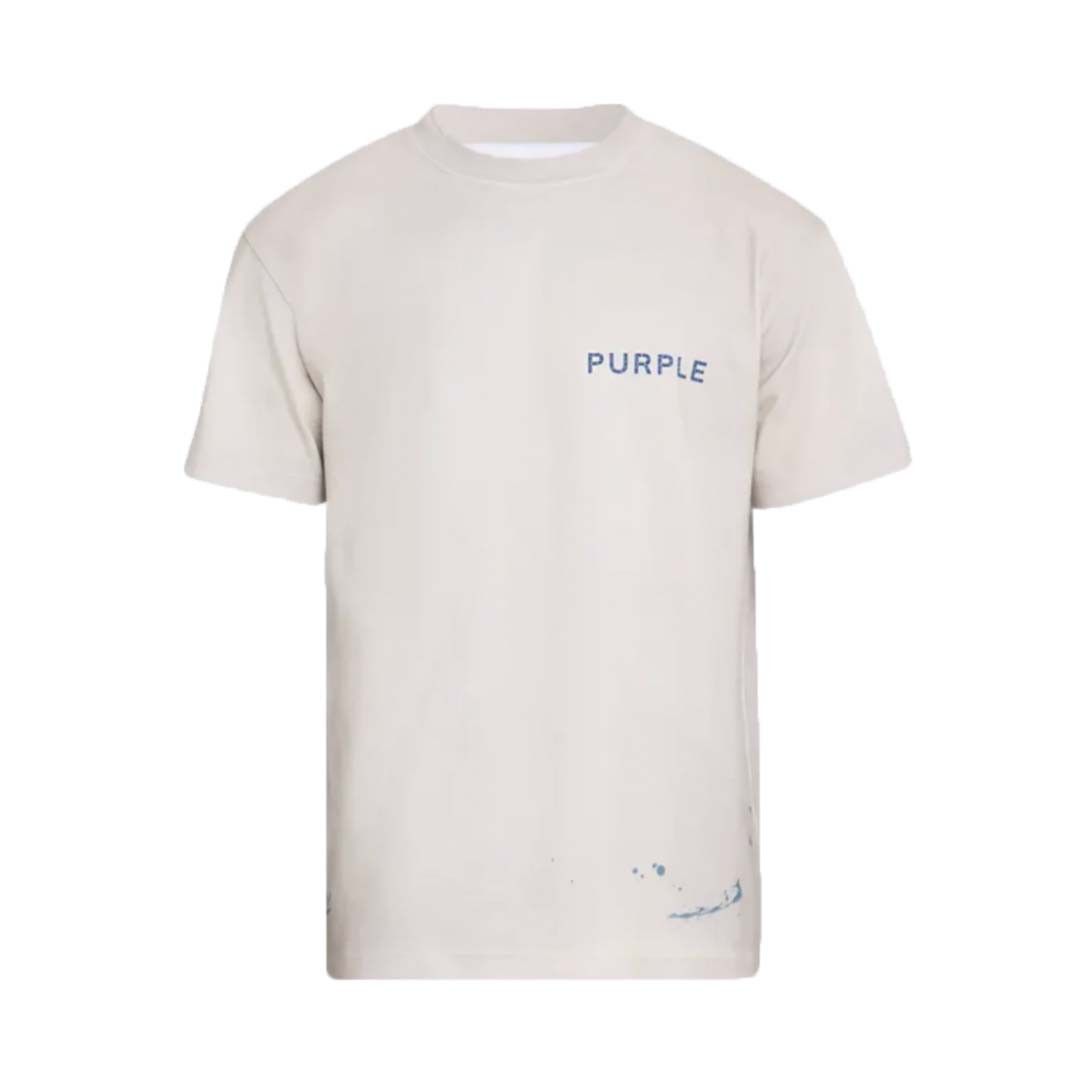 Purple Brand Wordmark Tee Khaki Blue Size US S / EU 44-46 / 1 - 1 Thumbnail