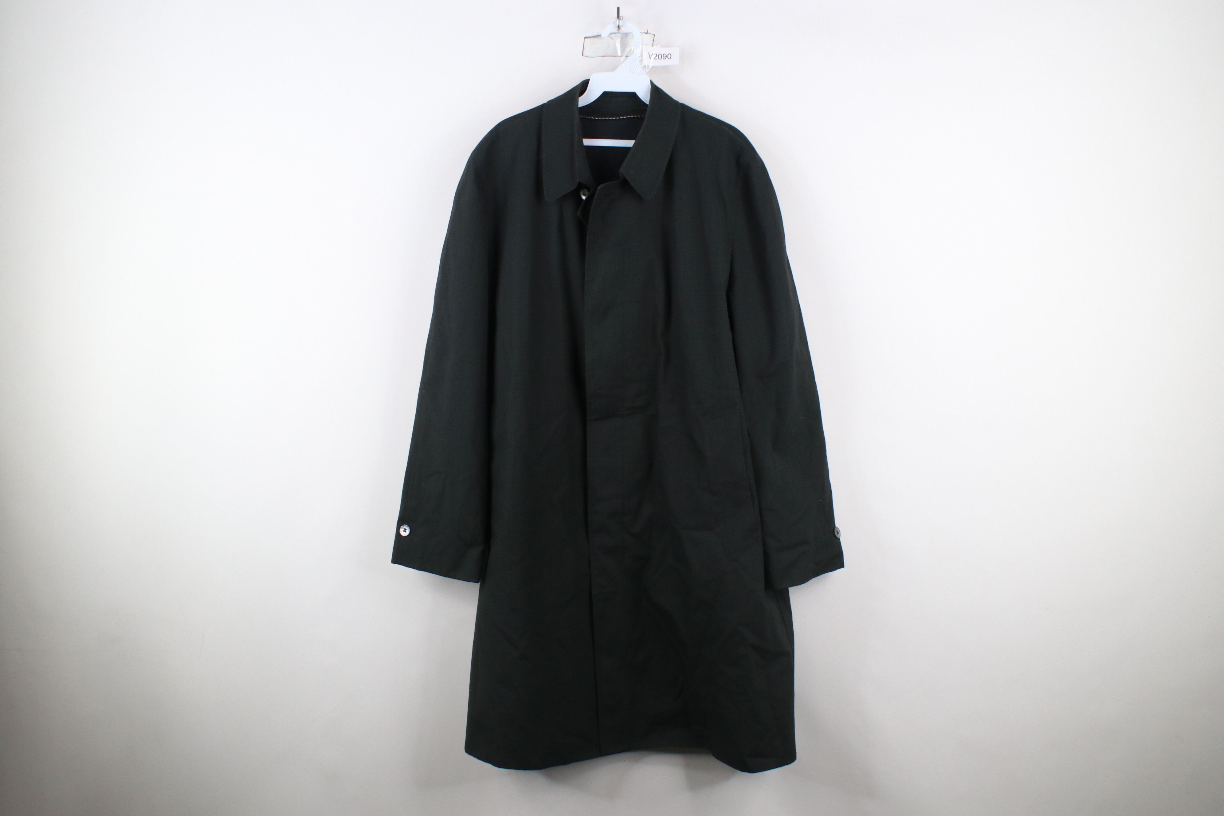 Vintage Vintage 60s 70s Streetwear Trench Coat Rain Jacket Plaid USA Size US XL / EU 56 / 4 - 1 Thumbnail