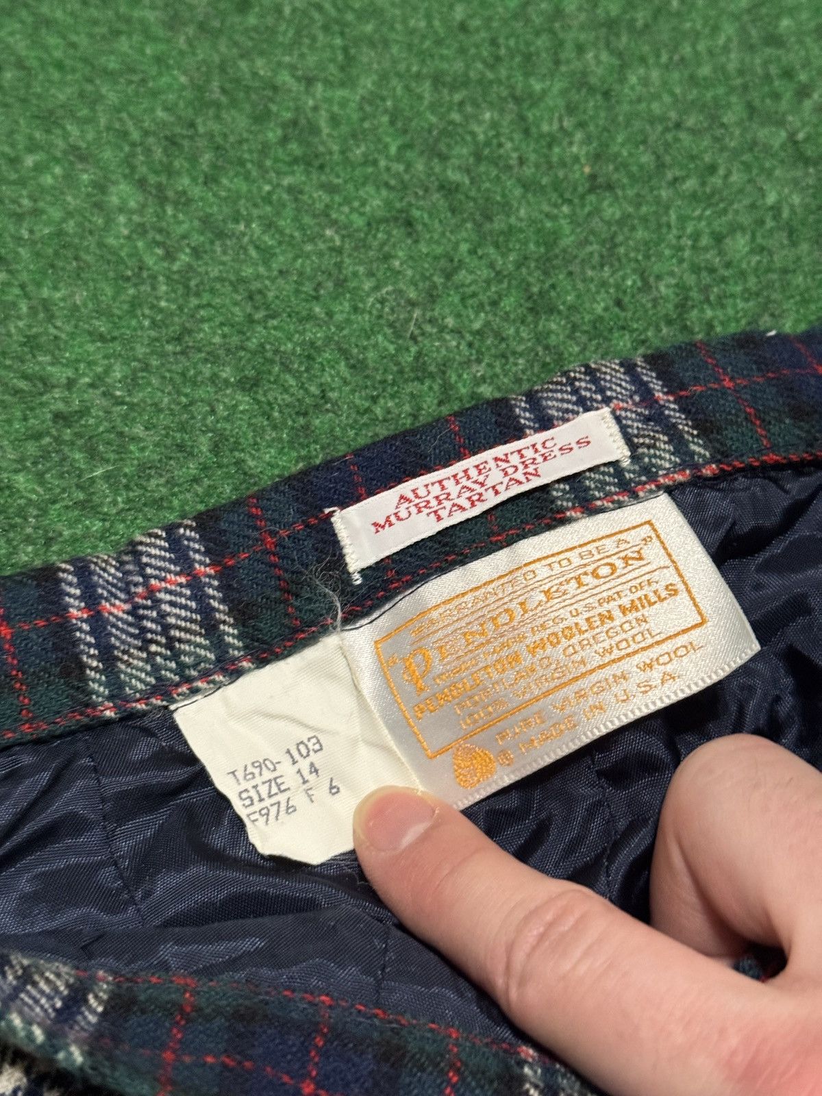 Pendleton Vintage Pendleton Plaid Wool Flannel Murray Tartan Skirt Size 36" / US 14 / IT 50 - 2 Thumbnail