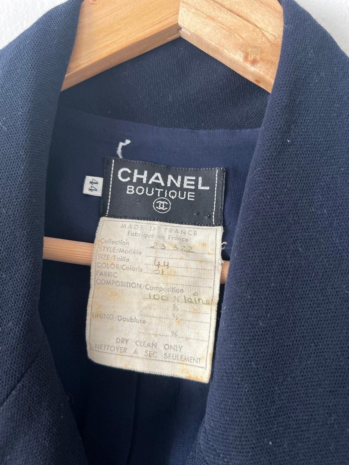 Chanel Chanel Boutique Navy Wool Blend Dress Size 44 Size XL / US 12-14 / IT 48-50 - 2 Thumbnail