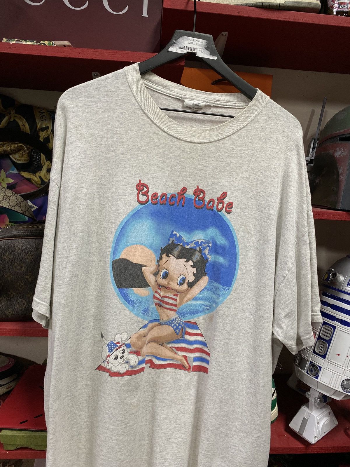 Vintage Vintage 90’s Betty Boop Cartoon T-Shirt Adult XLarge Size US XL / EU 56 / 4 - 1 Thumbnail