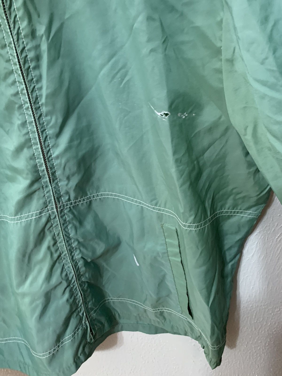 Vintage 80s Windjammer Green Windbreaker Jacket