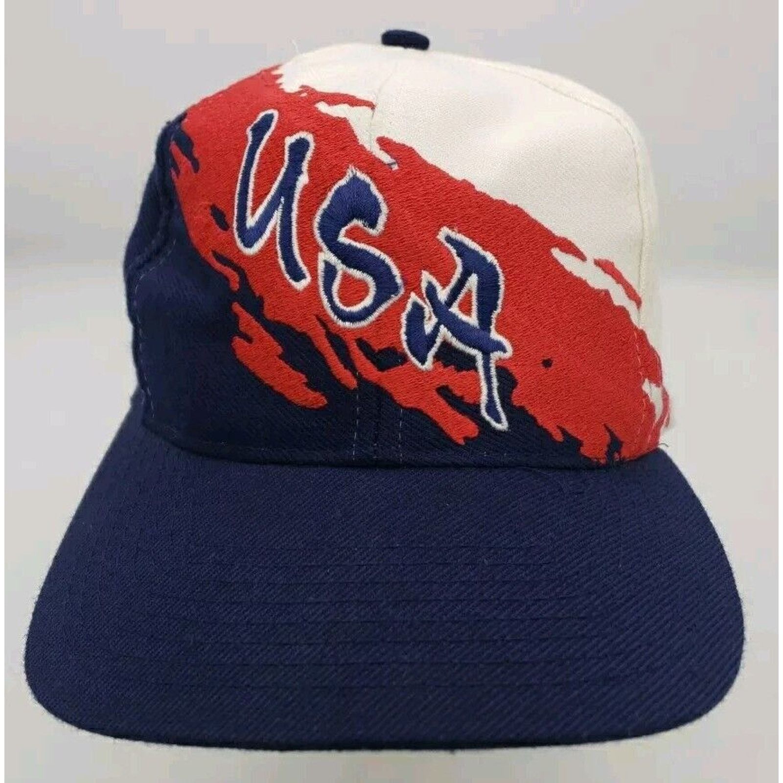 Logo Athletic 1996 Atlanta Olympics 90s USA Splash Logo7 Snapback Ball Cap Size ONE SIZE - 1 Thumbnail