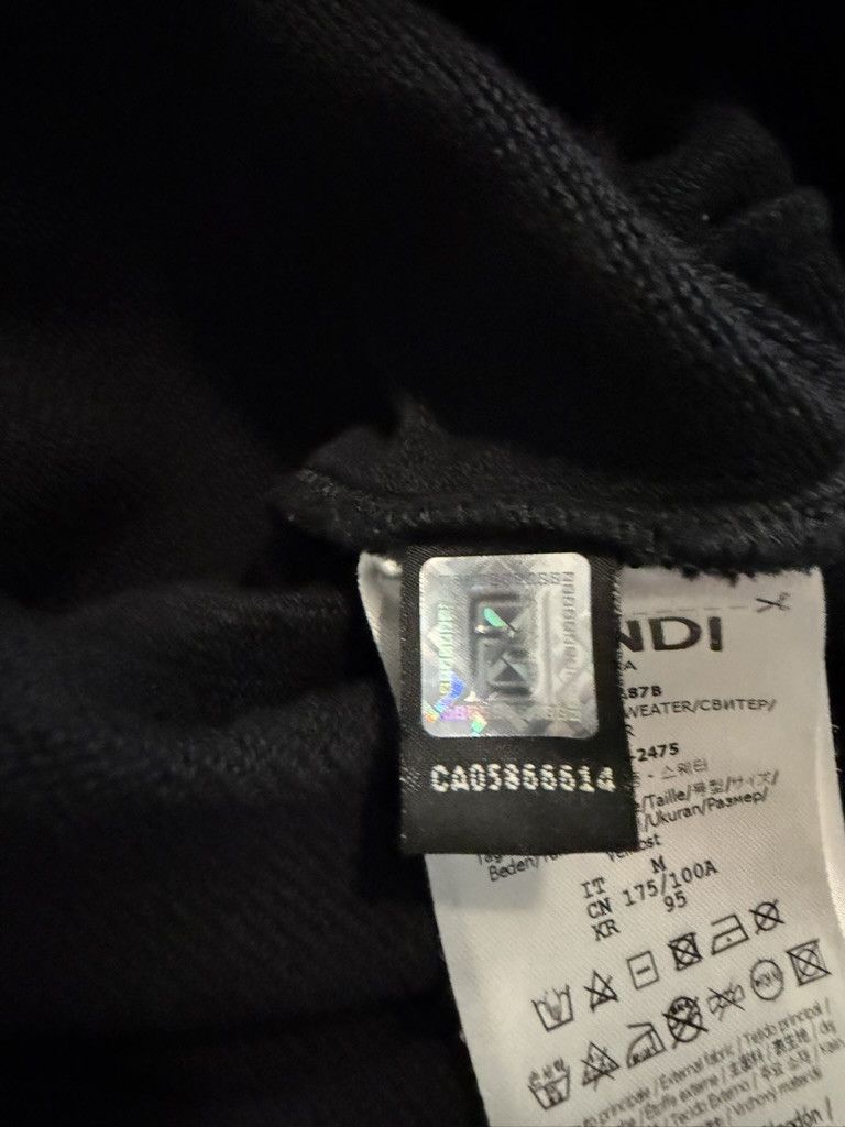 Fendi Black Monste Face Fendi Hoodie Size US M / EU 48-50 / 2 - 6 Thumbnail