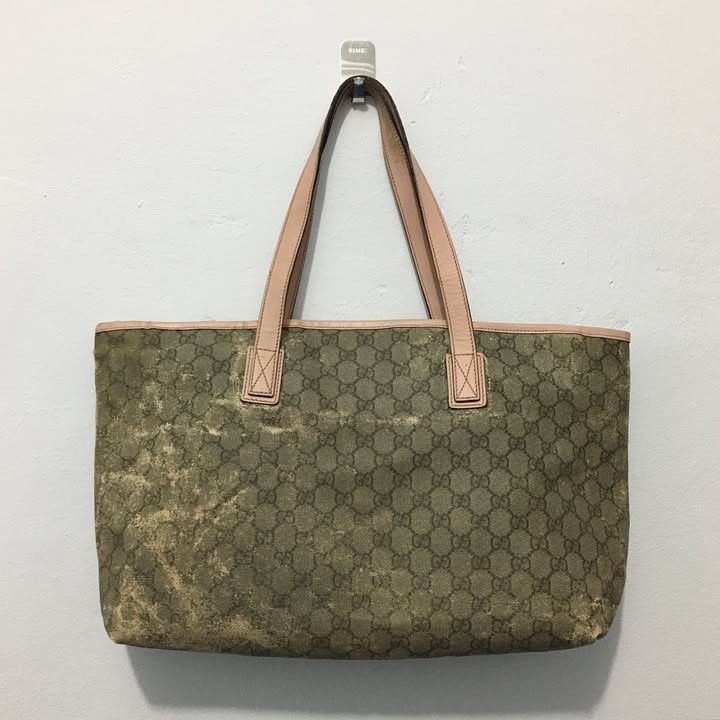 Gucci Gucci GG Supreme Canvas Leather Totebag Authentic Size ONE SIZE - 4 Thumbnail