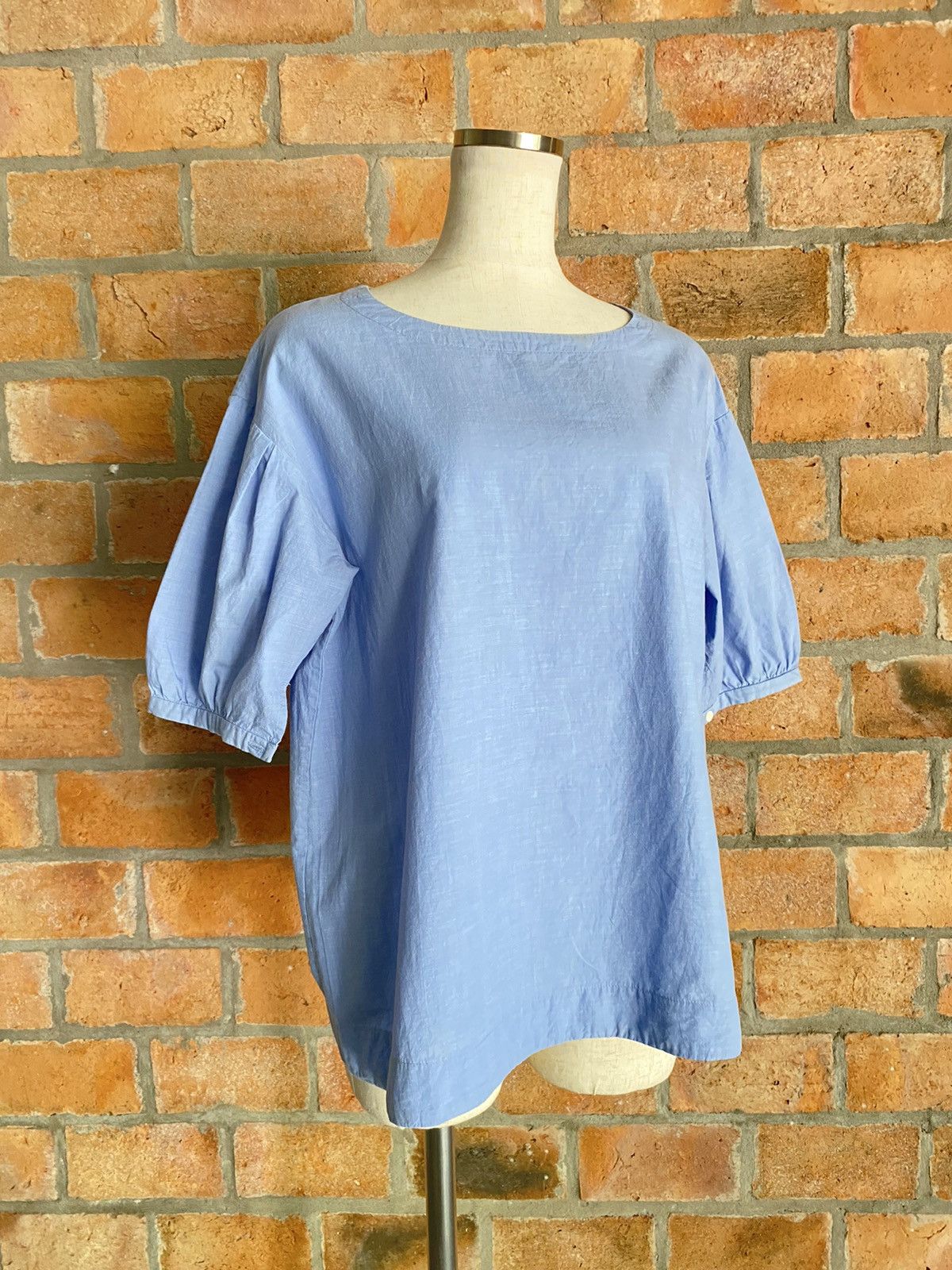 45rpm 45rpm Women Casual Light Blue Puff Sleeve Top Size L / US 10 / IT 46 - 11 Thumbnail