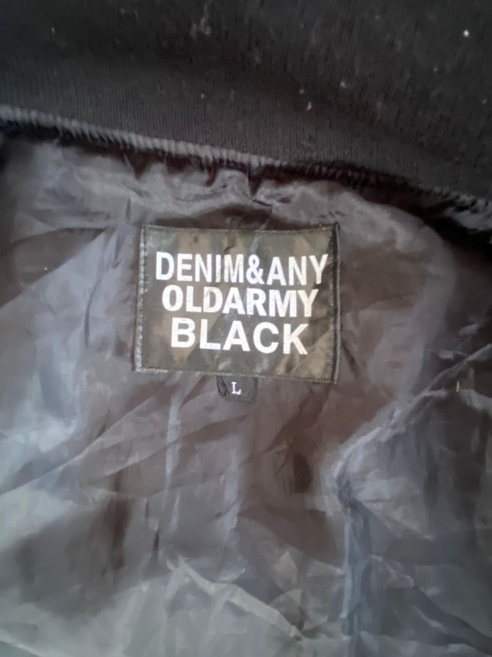 Japanese Brand Denim & Any Oldaarmy Black Varsity Jacket Size US L / EU 52-54 / 3 - 6 Thumbnail