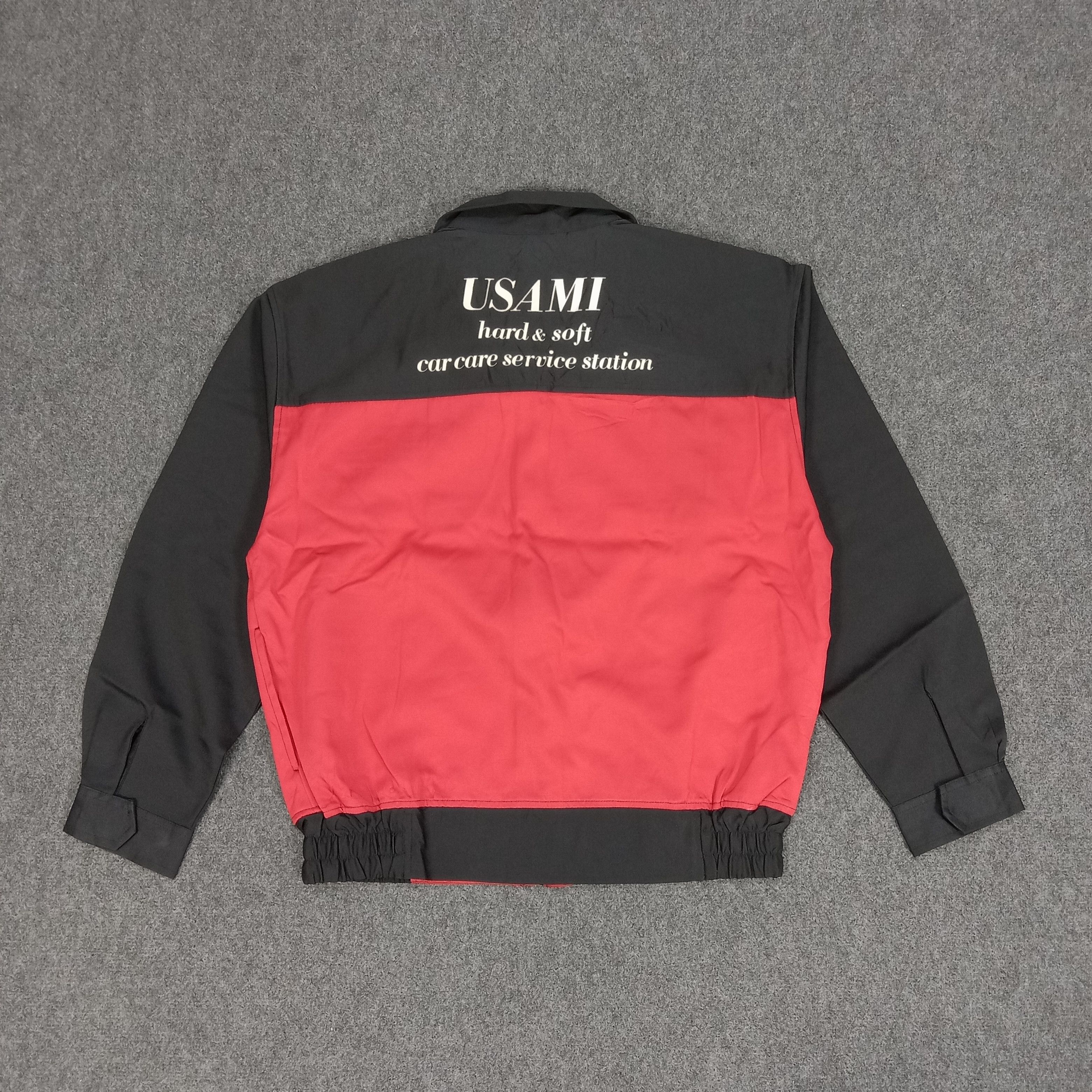 Vintage Usami Car Care Service Center Racing Staff Jacket Size US L / EU 52-54 / 3 - 4 Thumbnail